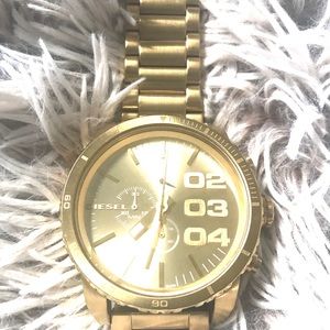 Diesel Gold Large face ladies watch